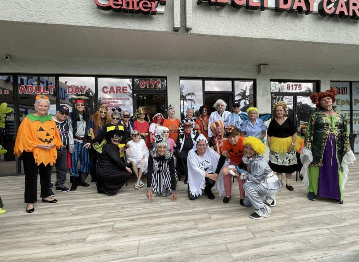 Senior center christmas event South Miami